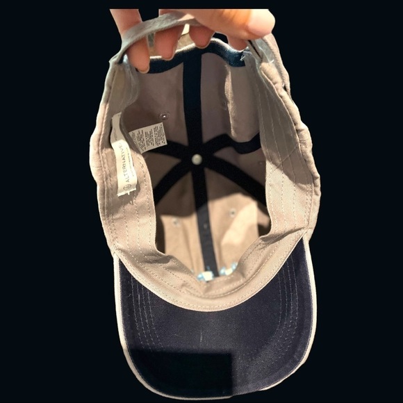 100% cotton hat SnapBack dad cap adjustable baseball hats Alternative white gray - Picture 10 of 10